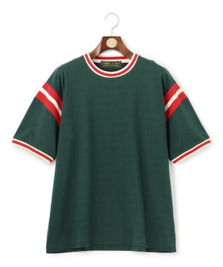 J.PRESS MEN 【WEB・一部店舗限定】IVY Ringer T-shirt ダークグリーン系