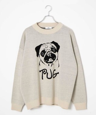 WEGO オーバーフィットジャガードプルオーバー 柄4