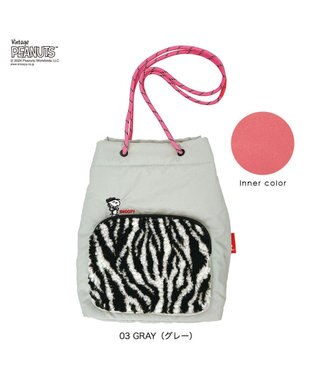 ROOTOTE 8411【スヌーピー】IP.ポシェット.ボア.ピーナッツ-9S