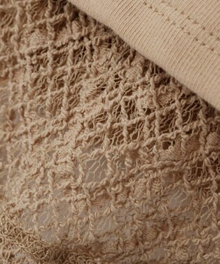 earth music&ecology レースレイヤードドレーププルオーバー Mocha