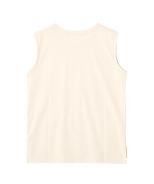 YECCA VECCA コットンスムースノースリーブトップス Off White