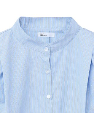CRAFT STANDARD BOUTIQUE フレンチスリーブブラウス Stripe Blue