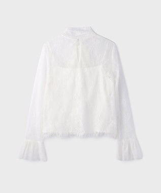 GRACE CONTINENTAL レースボウタイブラウス ホワイト