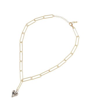 earth music&ecology ハートチェーンネックレス Gold