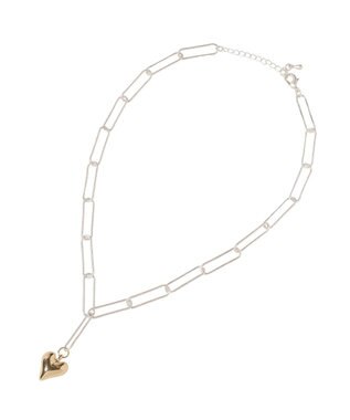 earth music&ecology ハートチェーンネックレス Silver