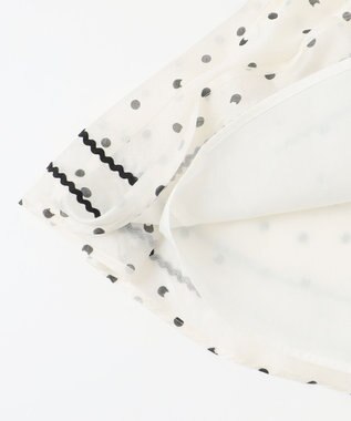 ANY KIDS ネコ×ドット スカート エクリュ