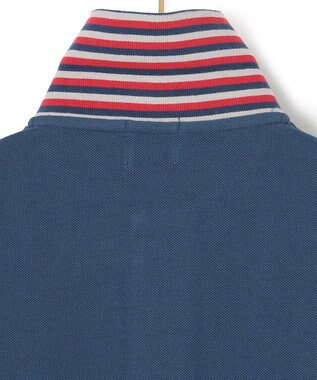 J.PRESS MEN レジメンタル ポロシャツ ブルー系