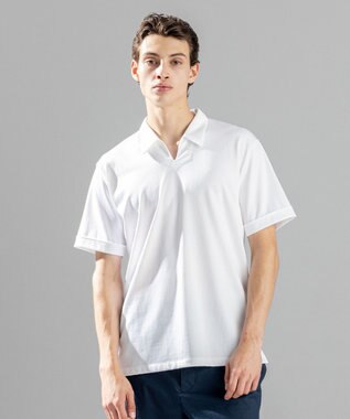 JOSEPH HOMME コットンナイロンテリー　スキッパー ホワイト系