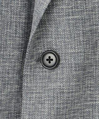 J.PRESS MEN 【NEW STAGE】 KASURI DYEING メッシュ ジャケット ライトグレー系