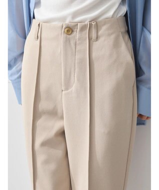 earth music&ecology センターシームパンツ Light Beige