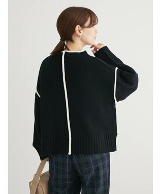 Green Parks ・Ｐｅｔｉｔ　Ｆｌｅｕｒ　ハイショクタートルニット Black