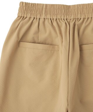 Green Parks サッカー裾ドロストワイドパンツ Beige