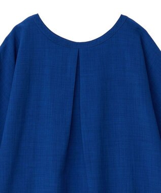 Green Parks 前後２ｗａｙ　ミディ丈タックワンピース Blue