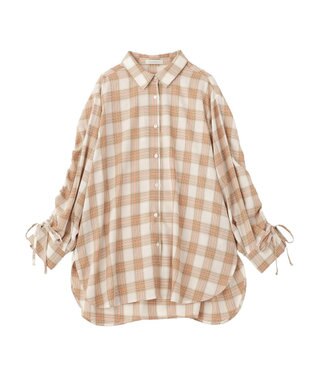 Green Parks 【しゃれシャツ】イージーケアシャーリングシャツ Beige