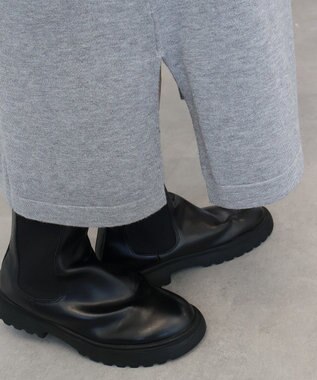 AMERICAN HOLIC バイパチボックスニットワンピース Gray Mixture