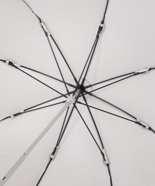 MOONBAT PAUL&JOE ACCESSOIRES (ポール&ジョー) 晴雨兼用日傘 長傘 ワンポイントクリザンテームフリル 一級遮光 遮熱 UV オフホワイト