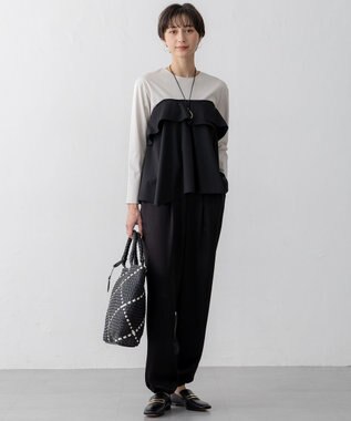 23区 【Oggi3月号掲載】メッシュ スクエア トートバッグ ブラック系