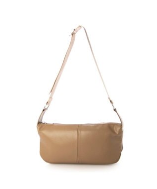 UNBILLION カシュカシュ cachecache / 横長ソフトショルダーバッグ ベージュ