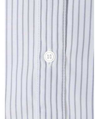 earth music&ecology ワンポイントロゴシャツ Stripe Gray