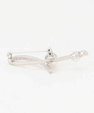 ANY SIS ドロップパール調 ブローチ シルバー