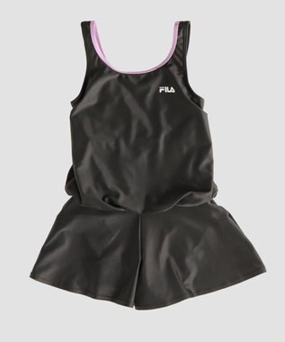 OP／FILA 【FILA】キュロットタイプのワンピーススクール水着 ブラック