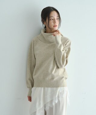 YECCA VECCA オフタートルネックニット Black