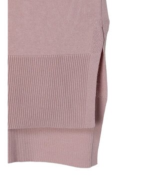 CRAFT STANDARD BOUTIQUE ＵＶカット接触冷感半袖ニットチュニック Pink