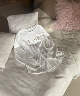 Feroux ロゴロング Tシャツ キャメル系