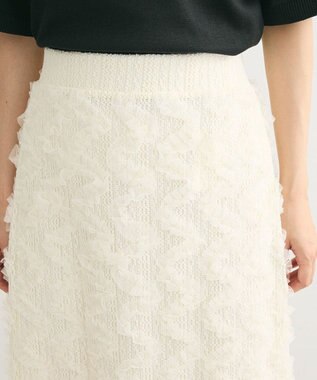 Green Parks チュールフリルＩラインスカート Ivory