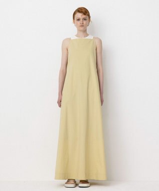 NAVE 【Nave・洗える/撥水加工/ストレッチ素材】ライトタフタ  キャミドレス ライトイエロー系