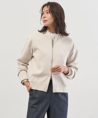 J.PRESS LADIES S INTERLOCK ニット ブルゾン