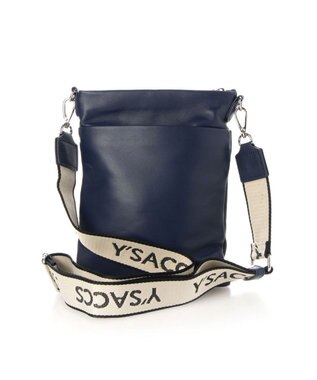 Y'SACCS イタリアンシープ 財布付きスマホポシェット ネイビー