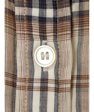 AMERICAN HOLIC 接触冷感Ｗポケットボイルシャツ Check Ivory