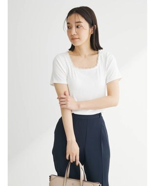 Green Parks ・ＳＵＧＡＲ　ＳＰＯＯＮ　パールスクエアプルオーバー Off White