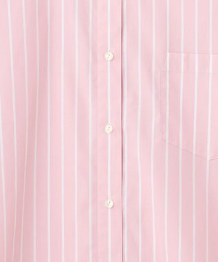 J.PRESS YORK STREET 【WOMEN】タイプライターストライプ バンドカラーシャツ ピンク系1