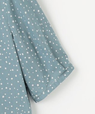 J.PRESS LADIES 【洗える・イージーケア】スパンローンランダムドット ブラウス スモーキーグリーン系5