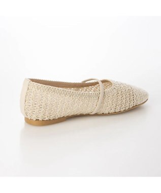 ing <ing>メッシュコードフラットシューズ アイボリー