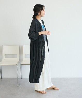 CRAFT STANDARD BOUTIQUE ヴィンテージボイルワンピース/羽織 Charcoal Gray