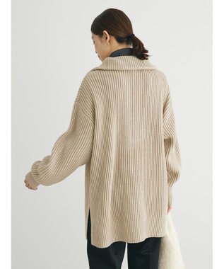 Green Parks Ｚｉｐ付きアゼニットチュニック Mocha