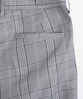 WEGO 【SCHOOLITEM】メンズスクールチェックセミワイドスラックス グレーチェック1