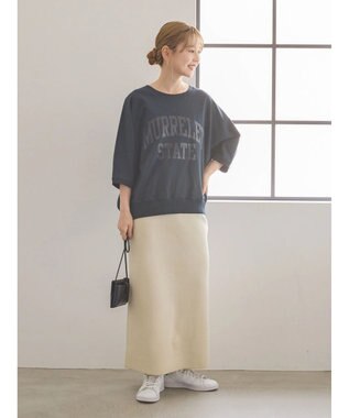 AMERICAN HOLIC ドルマンミニ裏毛プルオーバー① Dark Navy