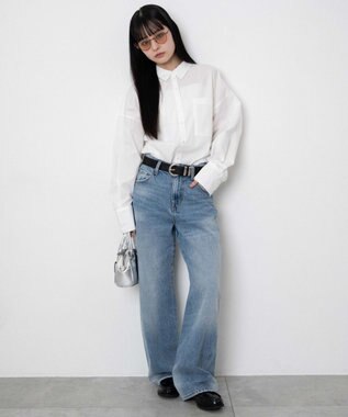 WEGO ボリュームBIGシャツ ホワイト