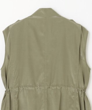 GRACE CONTINENTAL ミリタリーロングジレ カーキ