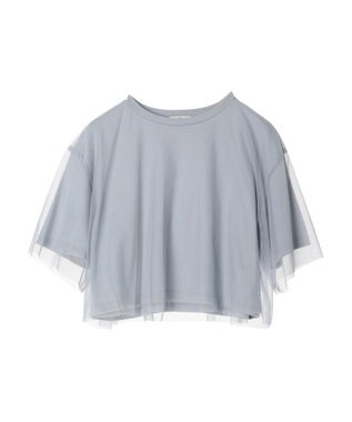earth music&ecology チュールドッキングＴＥＥ Grayish Blue