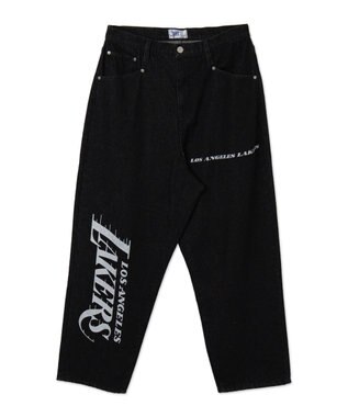 WEGO 【ユニセックス着用ITEM】別注NBAデニムパンツ デニムブラック