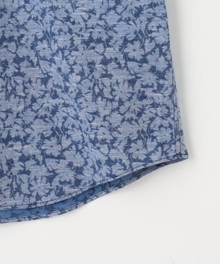 JOSEPH ABBOUD 【清涼感】テクスチャライズドライ フラワーエアリノ シャツ ネイビー系6