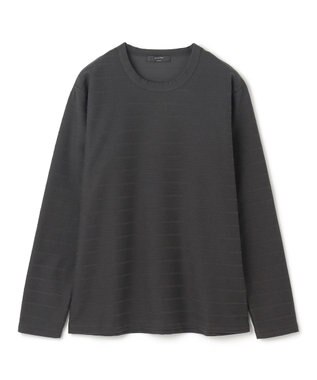 JOSEPH HOMME ブラッシュジャガード　クルーネック長袖Tシャツ グレー系