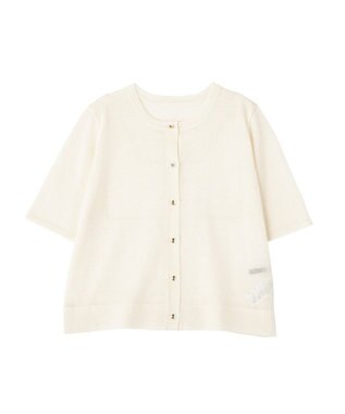 YECCA VECCA 半袖シアーカーディガン Off White