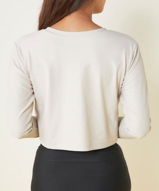 OP／FILA 【Ocean Pacific】カップ付きラッシュガード　水着3点セット アイボリー