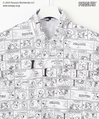 23区GOLF 【MEN】『PEANUTS』コラボ　アメコミ柄ポロシャツ ホワイト系5